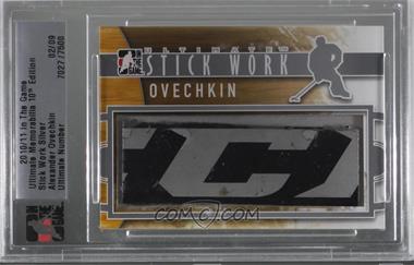 2010-11 In the Game Ultimate Memorabilia 10th Edition - Stick Work - Silver #_ALOV - Alex Ovechkin /9 [Uncirculated]