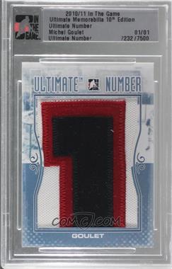2010-11 In the Game Ultimate Memorabilia 10th Edition - Ultimate Number #_MIGO - Michel Goulet /1 [Uncirculated]