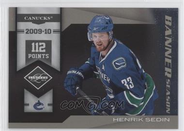 2010-11 Limited - Banner Season #9 - Henrik Sedin /199