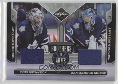 2010-11 Limited - Brothers In Arms Materials #24 - Jonas Gustavsson, Jean-Sebastien Giguere /199