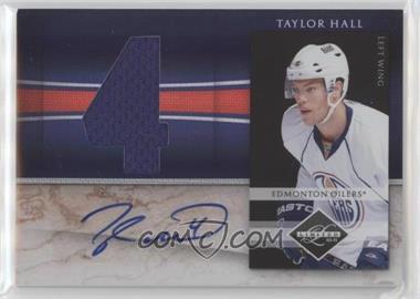 2010-11 Limited - Jumbo Materials - Jersey Numbers Signatures #11 - Taylor Hall /49