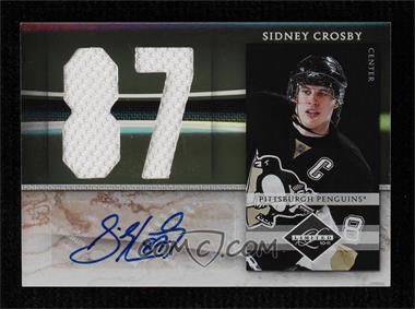 2010-11 Limited - Jumbo Materials - Jersey Numbers Signatures #19 - Sidney Crosby /49
