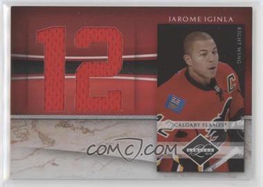 2010-11 Limited - Jumbo Materials - Jersey Numbers #4 - Jarome Iginla /99