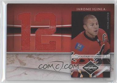 2010-11 Limited - Jumbo Materials - Jersey Numbers #4 - Jarome Iginla /99