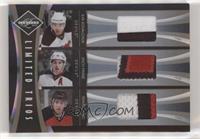 Ilya Kovalchuk, Travis Zajac, Zach Parise #/49