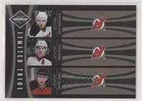 Ilya Kovalchuk, Travis Zajac, Zach Parise #/199