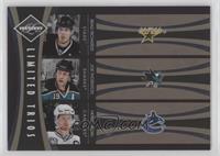 Brad Richards, Joe Thornton, Henrik Sedin #/199