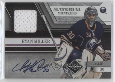 2010-11 Limited - Material Monikers #43 - Ryan Miller /25