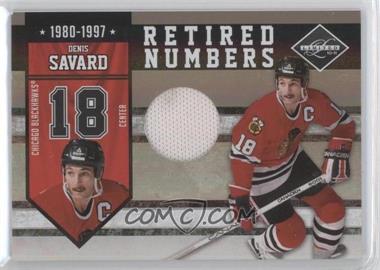 2010-11 Limited - Retired Numbers - Materials #18 - Denis Savard /99