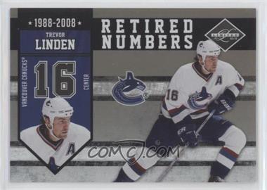 2010-11 Limited - Retired Numbers #15 - Trevor Linden /199