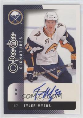2010-11 O-Pee-Chee - Signatures #OS-TM - Tyler Myers
