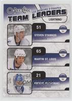 Steven Stamkos, Martin St. Louis, Antero Niittymaki