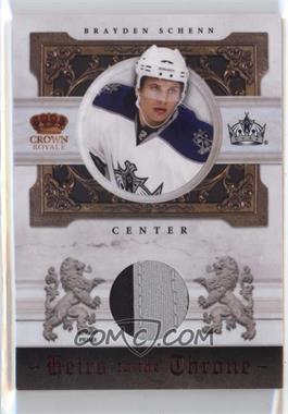 2010-11 Panini Crown Royale - Heirs to the Throne - Prime #BSC - Brayden Schenn /50