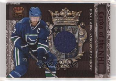 2010-11 Panini Crown Royale - Lords of the NHL - Materials #2 - Henrik Sedin /99