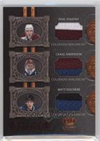 Craig Anderson, Matt Duchene, Paul Stastny #/50