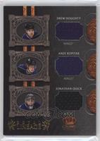 Drew Doughty, Anze Kopitar, Jonathan Quick #/100