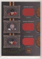 Jarome Iginla, Miikka Kiprusoff, Alex Tanguay [EX to NM] #/100