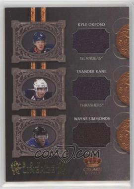 2010-11 Panini Crown Royale - Royal Lineage #OKS - Kyle Okposo, Evander Kane, Wayne Simmonds /100