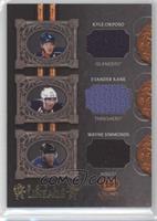 Kyle Okposo, Evander Kane, Wayne Simmonds #/100