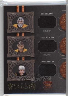 2010-11 Panini Crown Royale - Royal Lineage #TRS - Tim Thomas, Tuukka Rask, Tyler Seguin /100