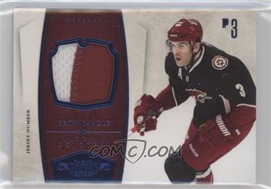 2010-11 Panini Dominion - [Base] - Jerseys Jersey Number Prime #75 - Keith Yandle /25
