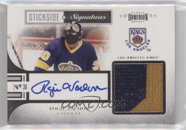 2010-11 Panini Dominion - Stickside Signatures #18 - Rogie Vachon /50