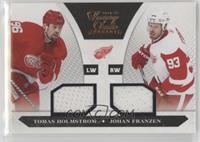 Dual Jersey - Tomas Holmstrom, Johan Franzen #/599