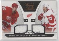 Dual Jersey - Tomas Holmstrom, Johan Franzen #/599