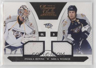 2010-11 Panini Luxury Suite - [Base] #87 - Dual Jersey - Pekka Rinne, Shea Weber /599