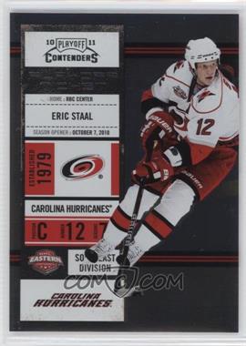 2010-11 Panini Playoff Contenders - [Base] - Playoff Ticket #4 - Eric Staal /100