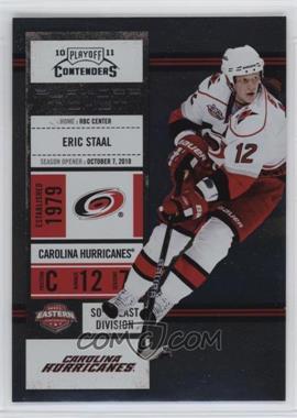 2010-11 Panini Playoff Contenders - [Base] - Playoff Ticket #4 - Eric Staal /100