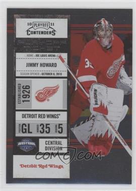 2010-11 Panini Playoff Contenders - [Base] - Playoff Ticket #67 - Jimmy Howard /100