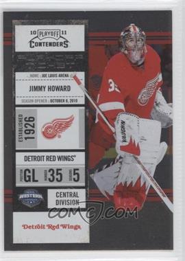 2010-11 Panini Playoff Contenders - [Base] - Playoff Ticket #67 - Jimmy Howard /100