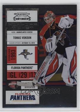 2010-11 Panini Playoff Contenders - [Base] - Playoff Ticket #68 - Tomas Vokoun /100