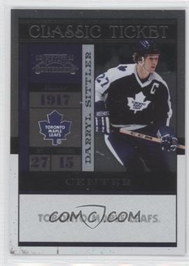 2010-11 Panini Playoff Contenders - [Base] #104 - Classic Ticket - Darryl Sittler