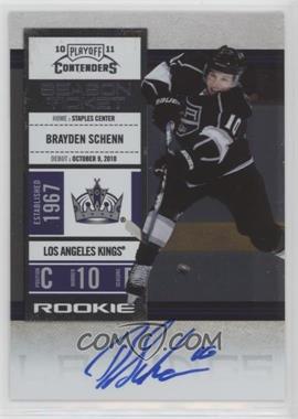 2010-11 Panini Playoff Contenders - [Base] #140 - Rookie Ticket - Brayden Schenn