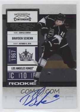 2010-11 Panini Playoff Contenders - [Base] #140 - Rookie Ticket - Brayden Schenn