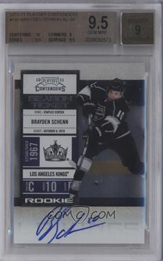 2010-11 Panini Playoff Contenders - [Base] #140 - Rookie Ticket - Brayden Schenn [BGS 9.5 GEM MINT]