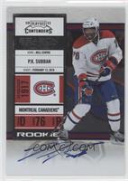 Rookie Ticket - P.K. Subban