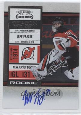 2010-11 Panini Playoff Contenders - [Base] #145 - Rookie Ticket - Jeff Frazee