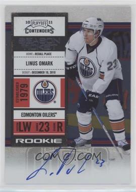 2010-11 Panini Playoff Contenders - [Base] #146 - Rookie Ticket - Linus Omark