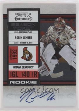 2010-11 Panini Playoff Contenders - [Base] #153 - Rookie Ticket - Robin Lehner [EX to NM]