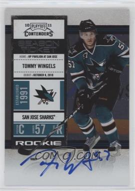 2010-11 Panini Playoff Contenders - [Base] #159 - Rookie Ticket - Tommy Wingels