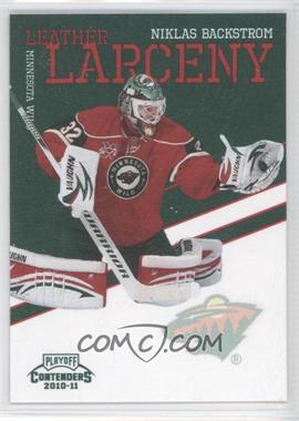 2010-11 Panini Playoff Contenders - Leather Larceny #14 - Niklas Backstrom