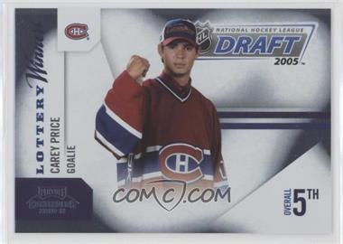 2010-11 Panini Playoff Contenders - Lottery Winners #14 - Carey Price