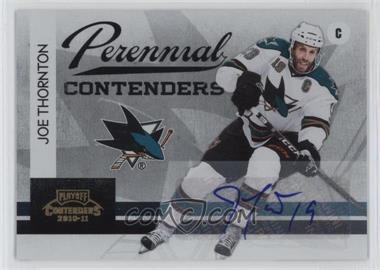 2010-11 Panini Playoff Contenders - Perennial Contenders - Autographs #2 - Joe Thornton /25