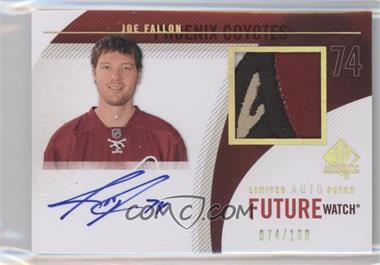 2010-11 SP Authentic - [Base] - Limited Autograph Patch #257 - Future Watch - Joe Fallon /100