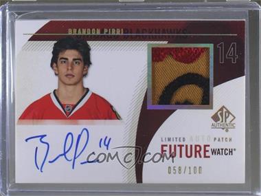 2010-11 SP Authentic - [Base] - Limited Autograph Patch #286 - Future Watch - Brandon Pirri /100