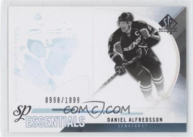 2010-11 SP Authentic - [Base] #161 - SP Essentials - Daniel Alfredsson /1999