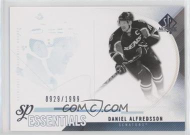 2010-11 SP Authentic - [Base] #161 - SP Essentials - Daniel Alfredsson /1999